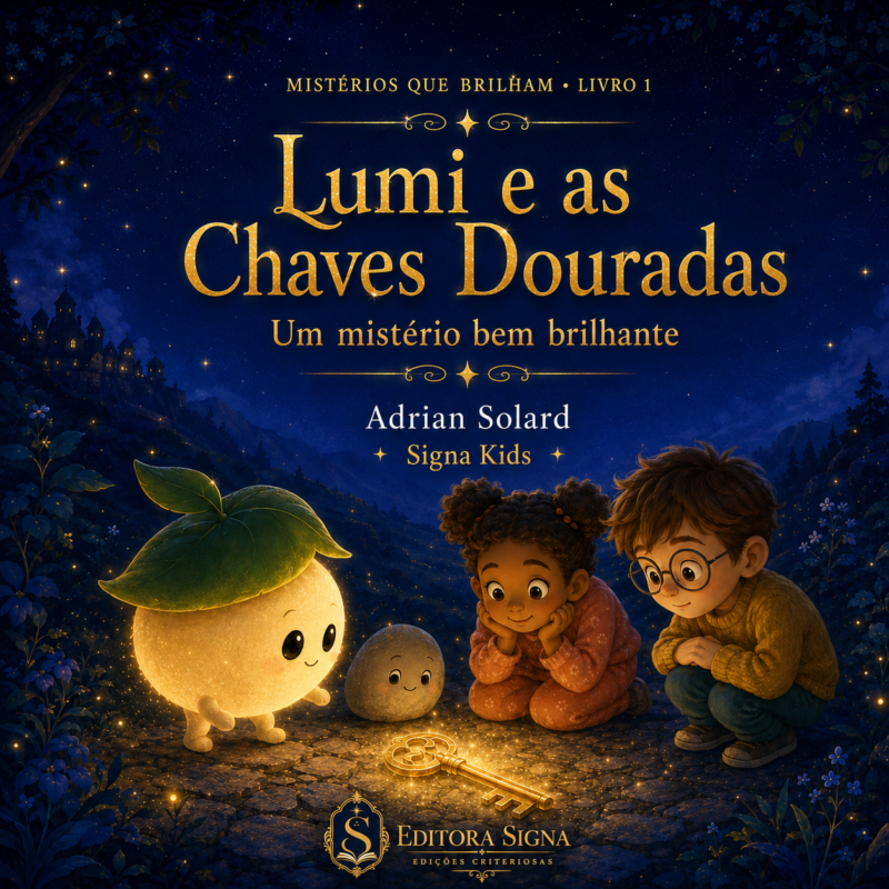 Lumi e as chaves douradas - Capa Lumi e as Chaves Douradas – Digital