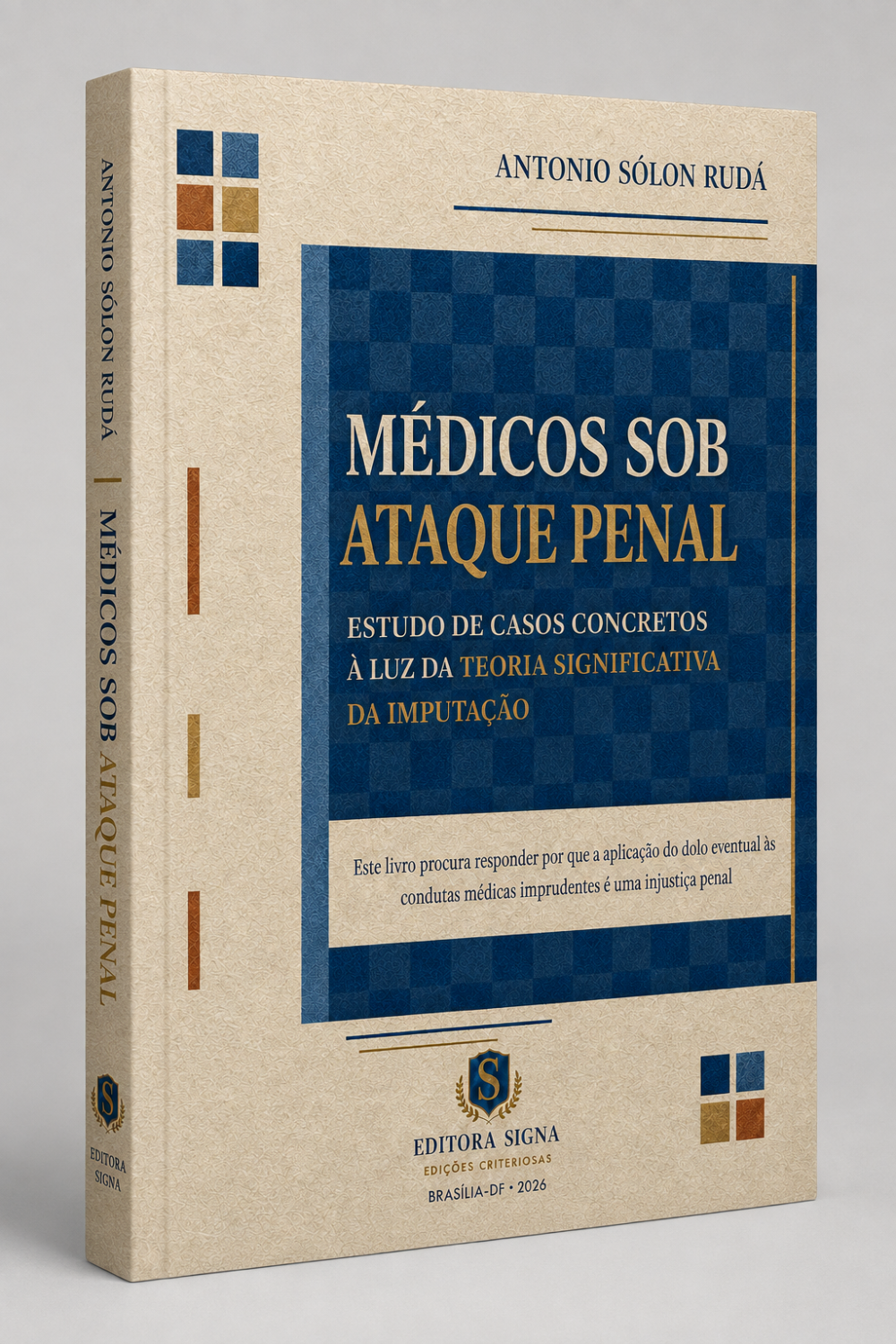 Médicos sob ataque penal - Capa - 3D Médicos sob ataque penal