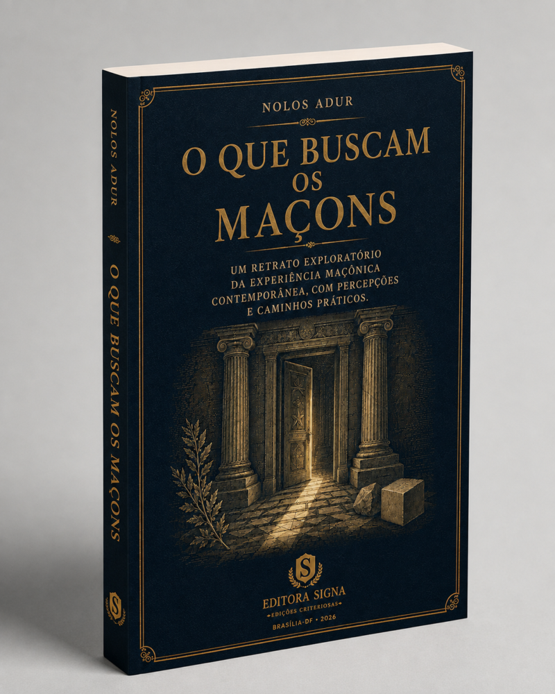 O que buscam os Macons - Capa 3D O que buscam os maçons